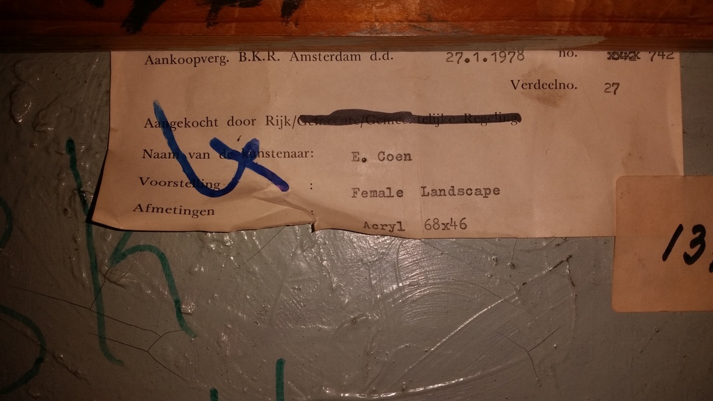 Einan Coen: Schilderij: Female Landscape kopen? Bied vanaf 38!