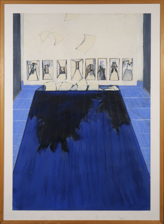 Jacolien de Jong: Gemengde techniek op papier, Onbewaakt ogenblik - Ingelijst kopen? Bied vanaf 1!