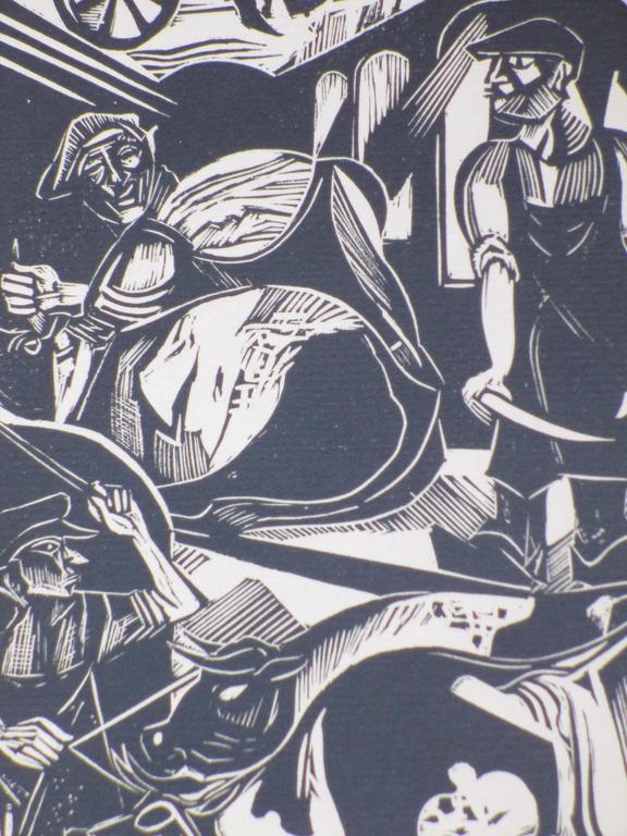 Fokko Mees, De Slachters, Houtsnede kopen? Bied vanaf 50!