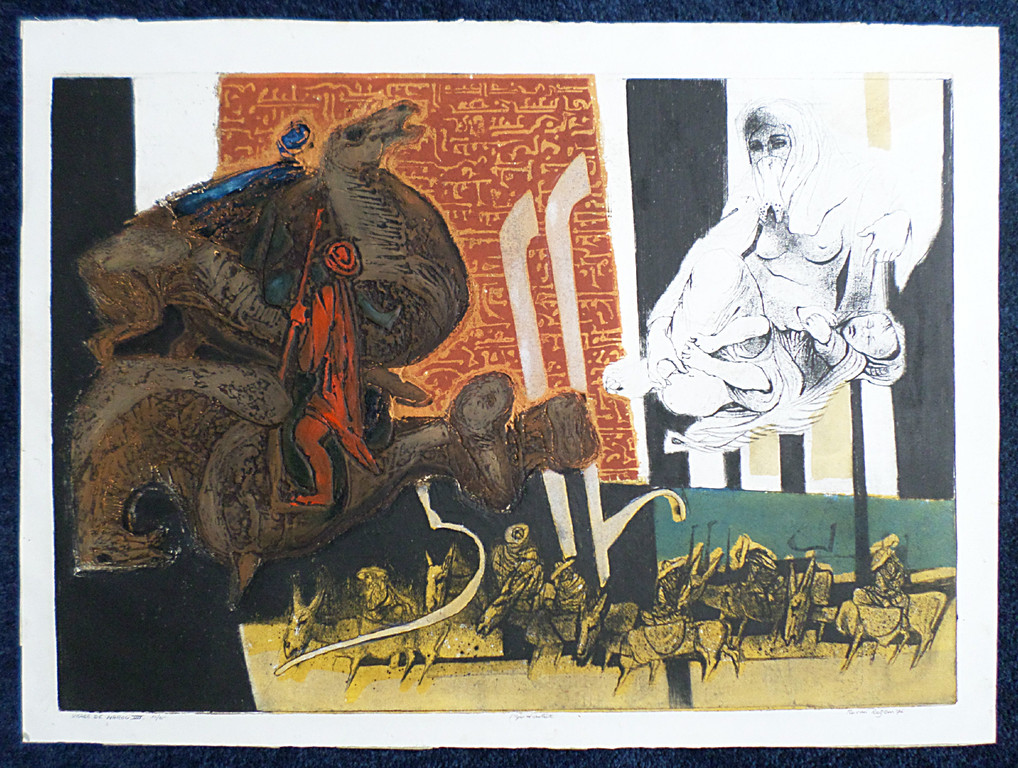 Ru van Rossem - Visage de Maroc VII, aquatint ets met reliëfdruk kopen? Bied vanaf 175!