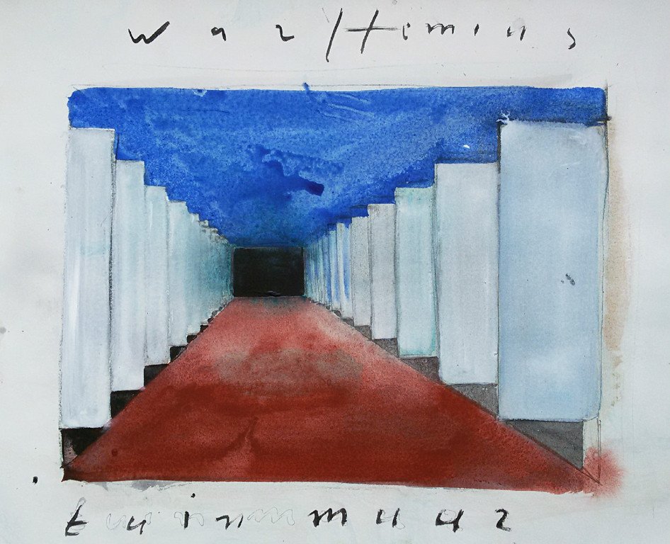 Piet Warffemius - Tuinmuur, gemengde techniek op papier verkocht voor € 120!