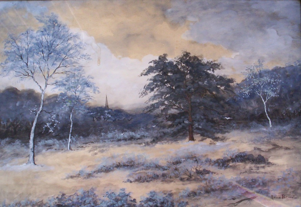 Annie Bruin.1870-1961.Landschap in het Gooi. kopen? Bied vanaf 125!