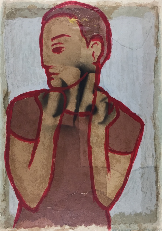 Casper Faassen, zeefdruk/collage, 2003 (INGELIJST) kopen? Bied vanaf 329!