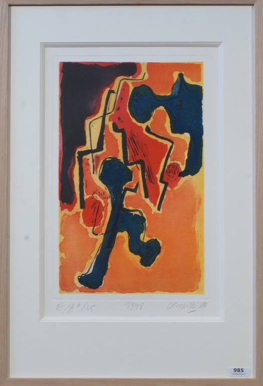 Corneille – bijzonder abstract werk kopen? Bied vanaf 195!