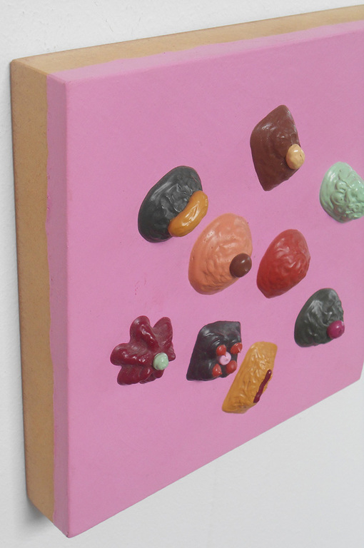 H.W. Werther, 'Bordje 18', 1992. Gemodelleerde acrylverf op paneel kopen? Bied vanaf 50!