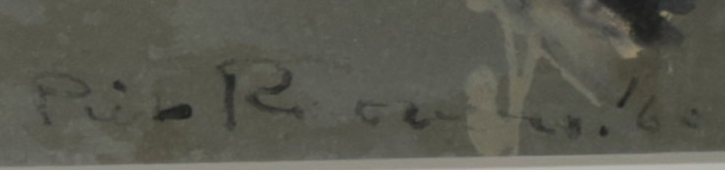 Piet Roovers: Gouache, Zonder titel - Ingelijst kopen? Bied vanaf 80!