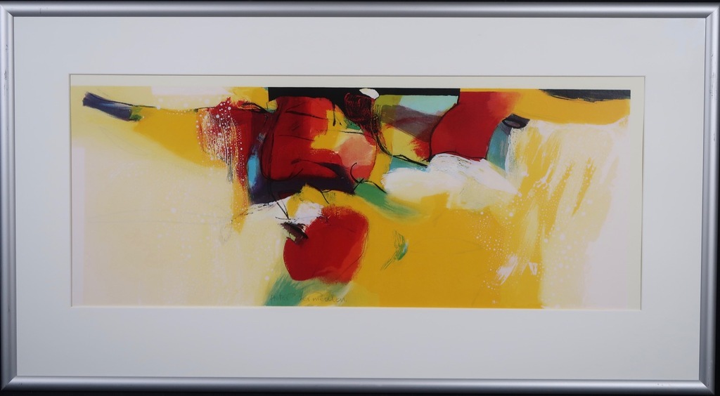 Pieter Vermeulen: Zeefdruk, Kersenschaal - Ingelijst (Groot) kopen? Bied vanaf 50!