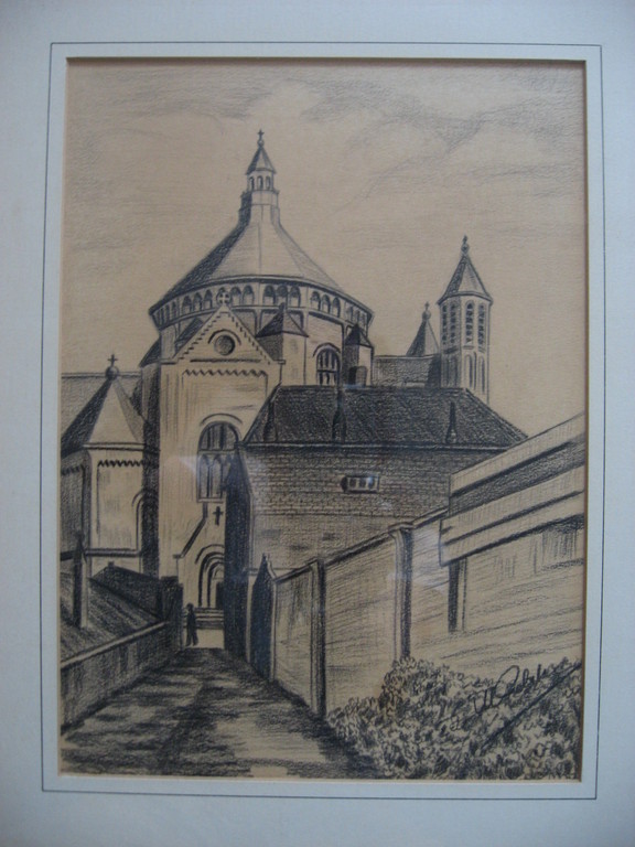 Kunstenaar onbekend - Potloodtekening - Sint-Catharinakerk Den Bosch kopen? Bied vanaf 1!