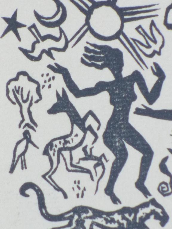 Tinus van Doorn, Houtsnede 1932, Arcadisch tafereel kopen? Bied vanaf 65!