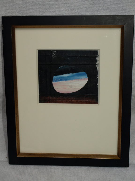 Nick Rubi – Acrylverf op papier –  Horizon – Ingelijst - 24 x 29 cm - Canada kopen? Bied vanaf 20!