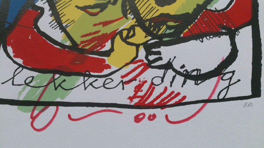 Herman Brood, kleurenzeefdruk, Lekker ding kopen? Bied vanaf 150!