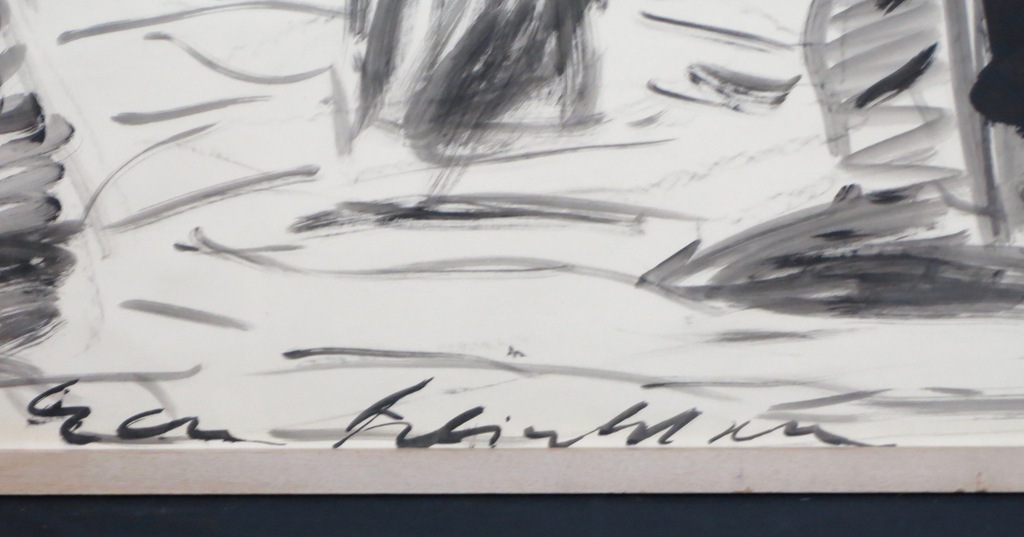 Han Klinkhamer: Acryl op papier, Zonder titel - Ingelijst kopen? Bied vanaf 50!
