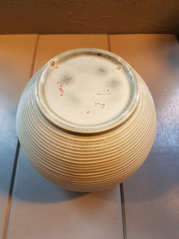 ADCO - Vintage ribbelvaas gemerkt nummer 1012 kopen? Bied vanaf 1!