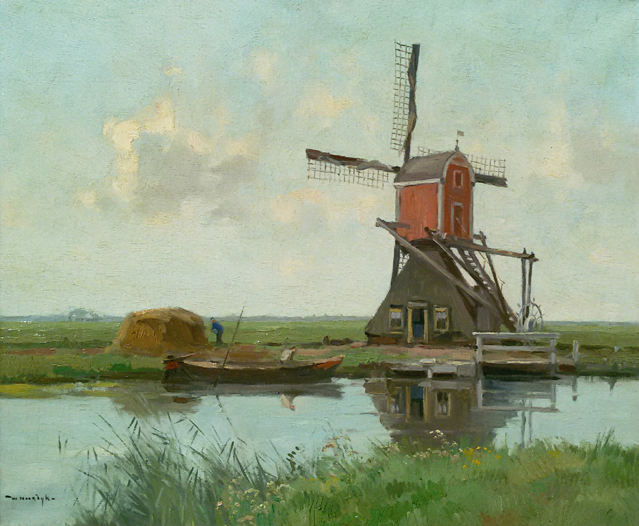 Laatste keer: Willem Noordijk - Polderlandschap, olieverf op doek (ingelijst) kopen? Bied vanaf 195!