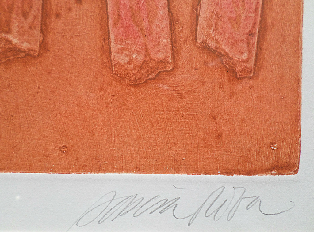 Enric Adsera Riba - Abstract met nummers, ets (prachtig ingelijst) kopen? Bied vanaf 35!