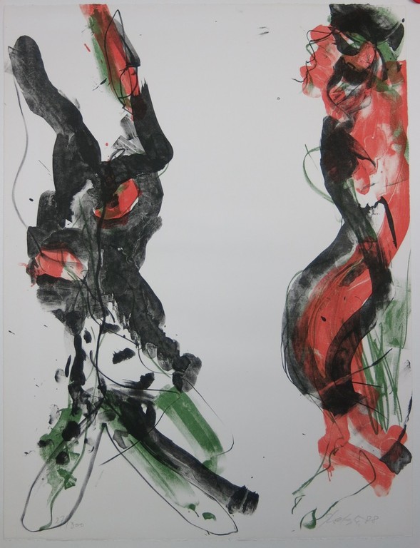 Ger Lataster: Litho, Z.T. (Twee figuren) verkocht voor € 80!