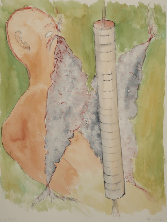 Hans Kuijs: Aquarel, Z.T. kopen? Bied vanaf 1!