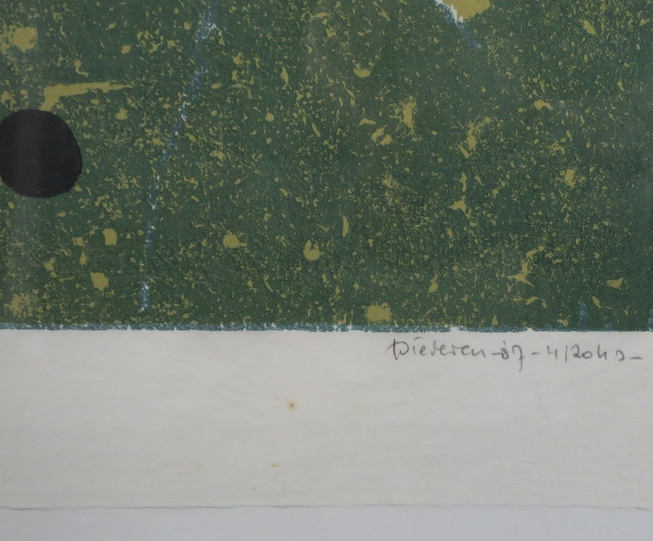 Jef Diederen: Litho, Zonder titel - Ingelijst kopen? Bied vanaf 35!