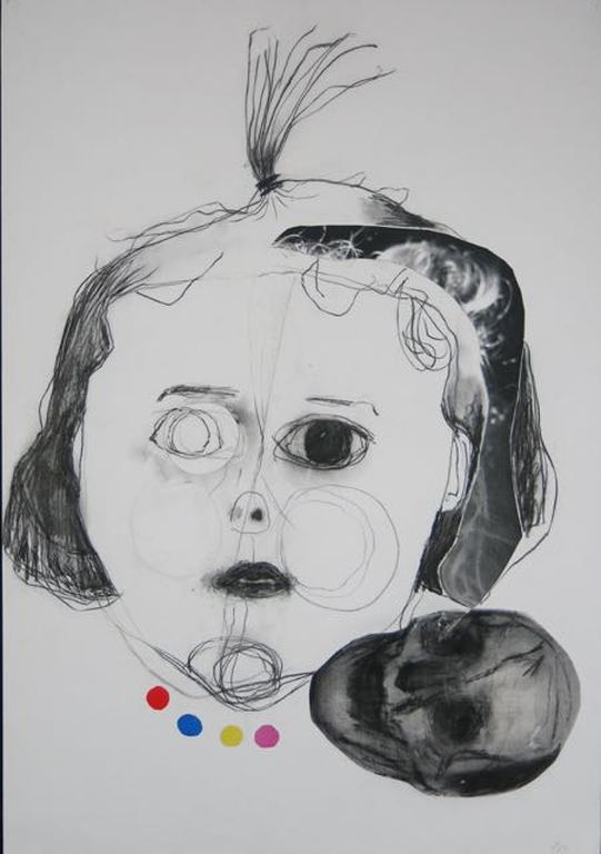 Marc Volger: Potlood en collage, Ketting (groot) kopen? Bied vanaf 80!