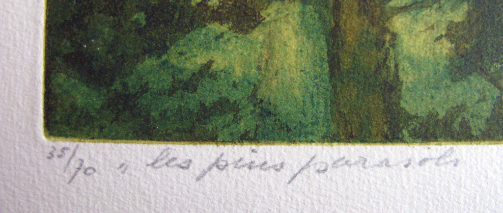 Willy Belinfante (1922-2014) - LES PINS PARASOLS - kleurets kopen? Bied vanaf 1!