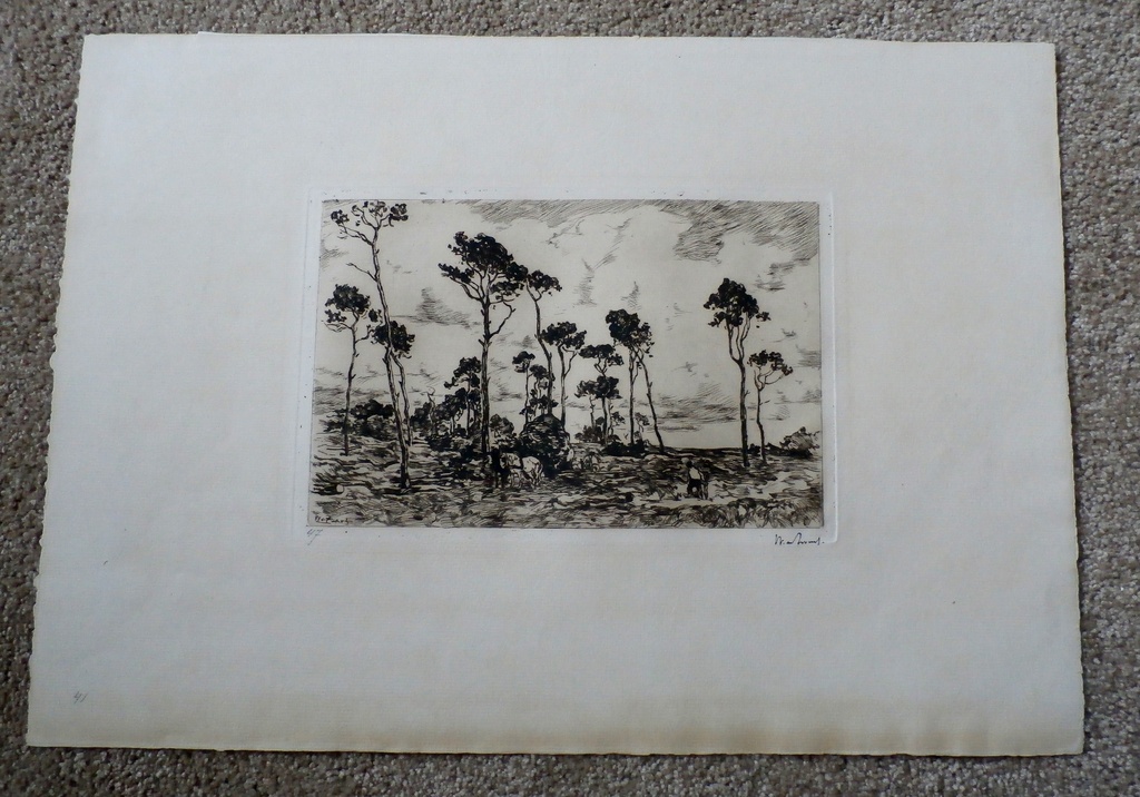 Willem de Zwart - Ets: Hakhout laden 3 kopen? Bied vanaf 55!