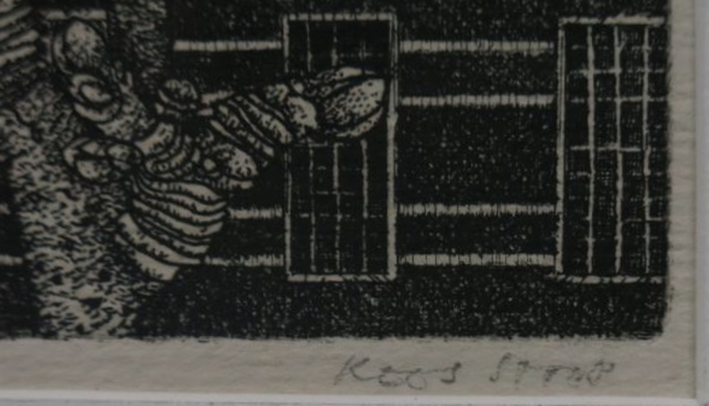 Kees Stoop: Ets, Lente -Ingelijst kopen? Bied vanaf 1!