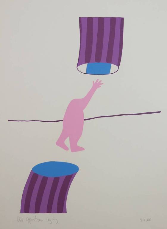 Ad Gerritsen: Zeefdruk, Reiken verkocht voor € 50!