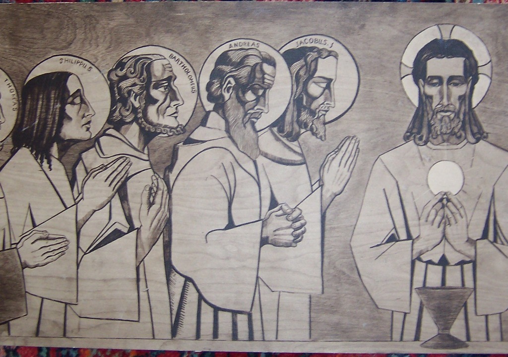 Lodewijk Schelfhout (1881-1943): Ontwerp communiebank Ludgerus Kapel Hilversum kopen? Bied vanaf 25!