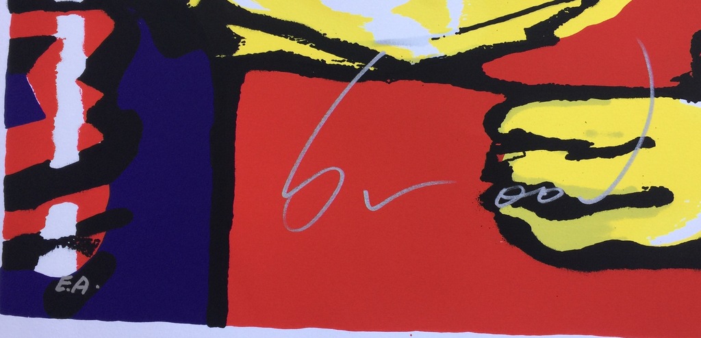 Herman Brood - Originele Kleurenzeefdruk: Tough Bump kopen? Bied vanaf 1!