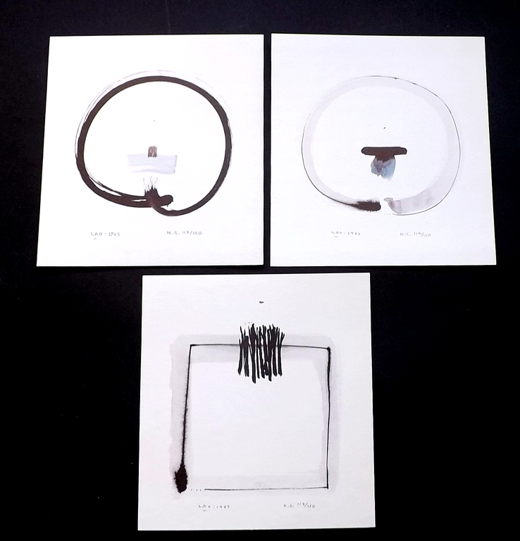 Lao Lianben (Tan) - 3x gesigneerde litho 1983. verkocht voor € 55!