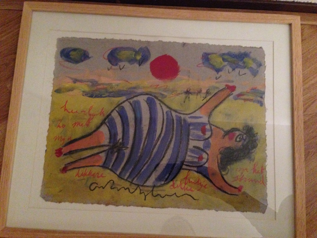 Origineel kleurrijk werk van Anton Heyboer, ingelijst  kopen? Bied vanaf 300!