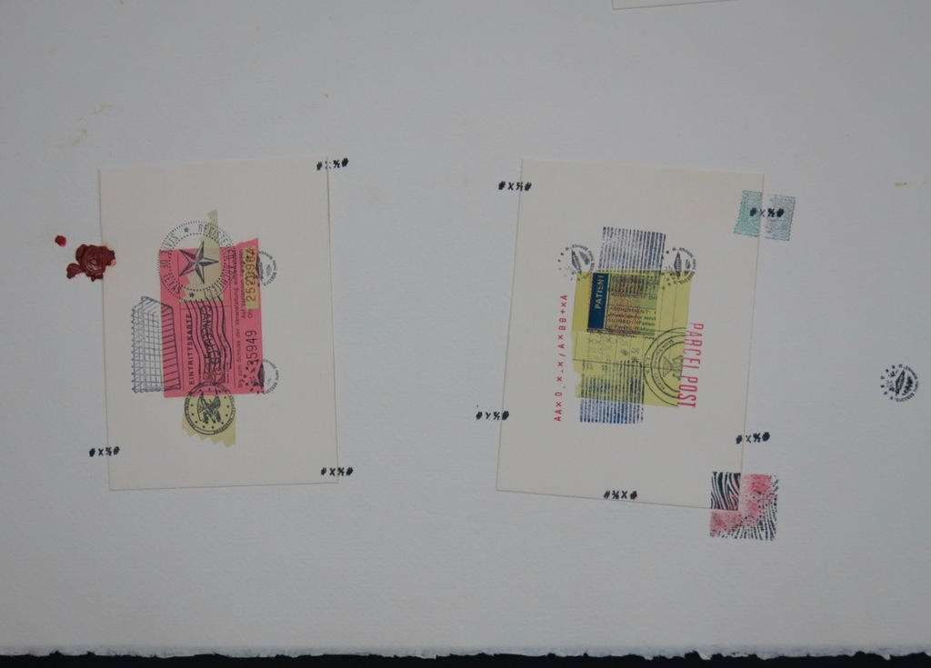 Liesbeth Giesberger: Collage op papier, Parcel Post kopen? Bied vanaf 20!