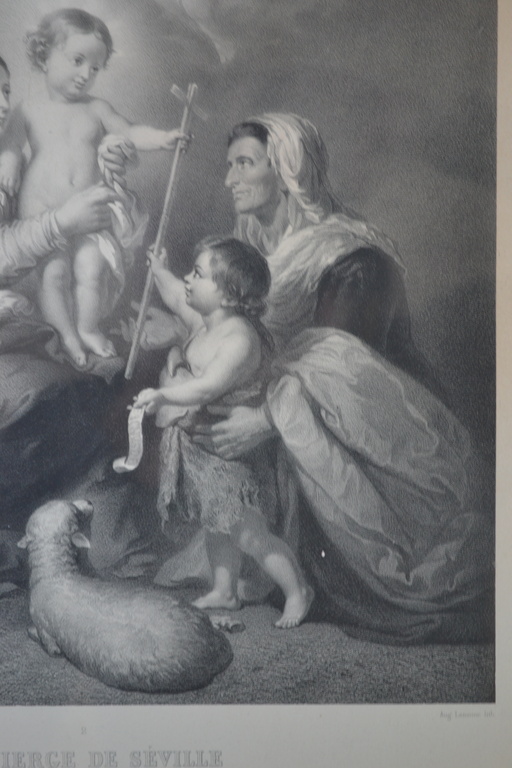 Goupil et Ce (1858) - Lithografie - De Madonna van Sevilla (naar Murillo) kopen? Bied vanaf 1!
