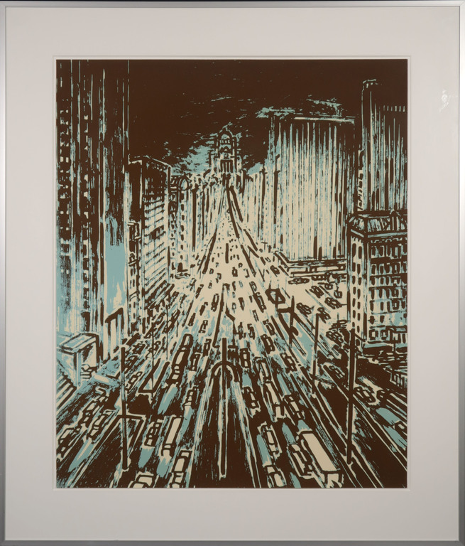 Jeroen Henneman: Zeefdruk, Brussel - Ingelijst kopen? Bied vanaf 150!