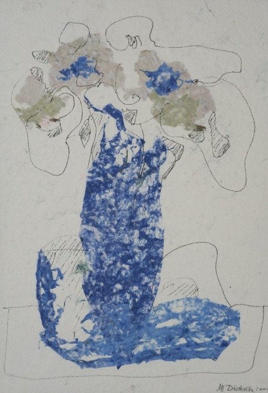Maria Diduch: Handgeschept papier en pen, Z.T. Jurk kopen? Bied vanaf 20!