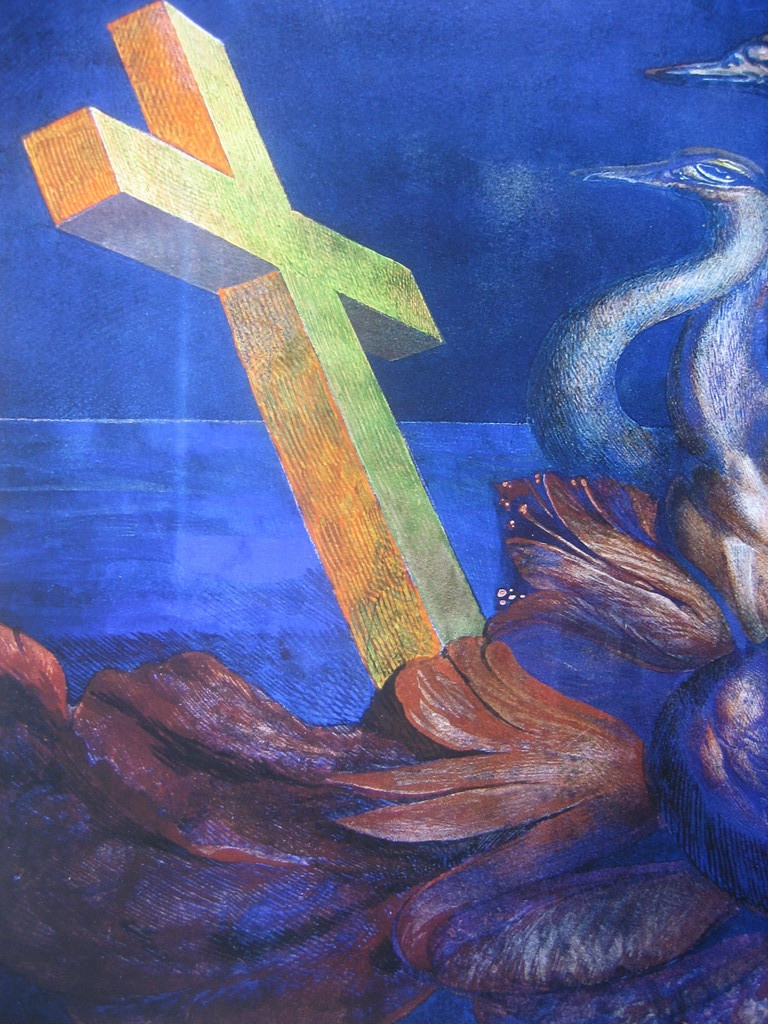 Ernst Fuchs - Die Schwanenreise - Giclee - Handgesigneerd - 2012 kopen? Bied vanaf 55!