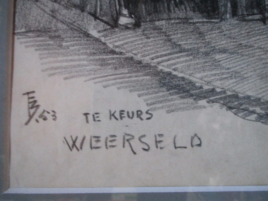 LAATSTE KEER! PRIJS VERLAAGDFerdinand Boersma, ingelijste tekening kopen? Bied vanaf 15!
