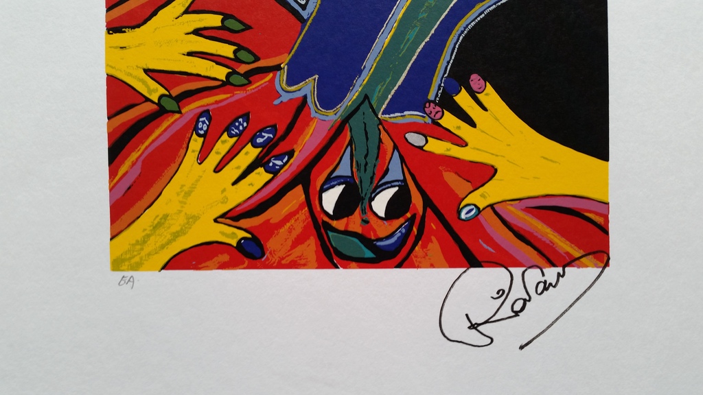 Ria valk - zeefdruk op papier - gesigneerd - oplage ea. kopen? Bied vanaf 1!