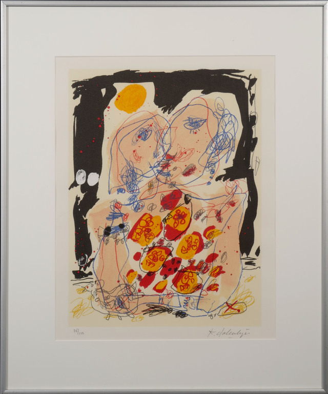 Kees Salentijn: Zeefdruk, Vestidos V - Ingelijst kopen? Bied vanaf 40!