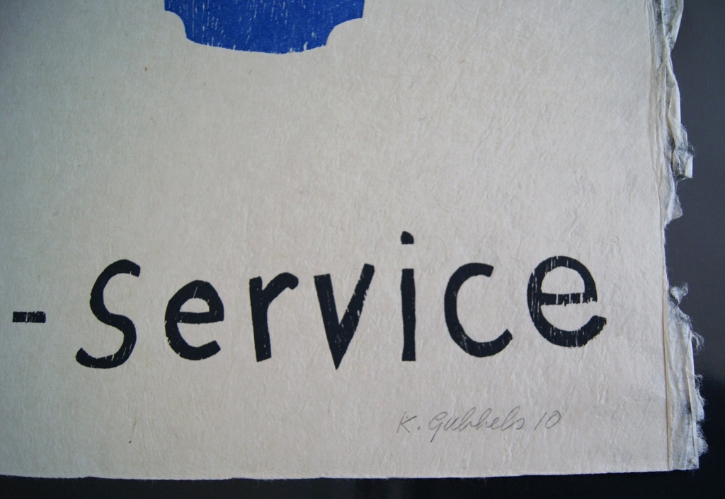 Klaas Gubbels houtdruk uit 2010 kopen? Bied vanaf 380!