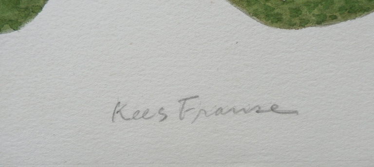 Kees Franse - Aquarel - Peren kopen? Bied vanaf 95!