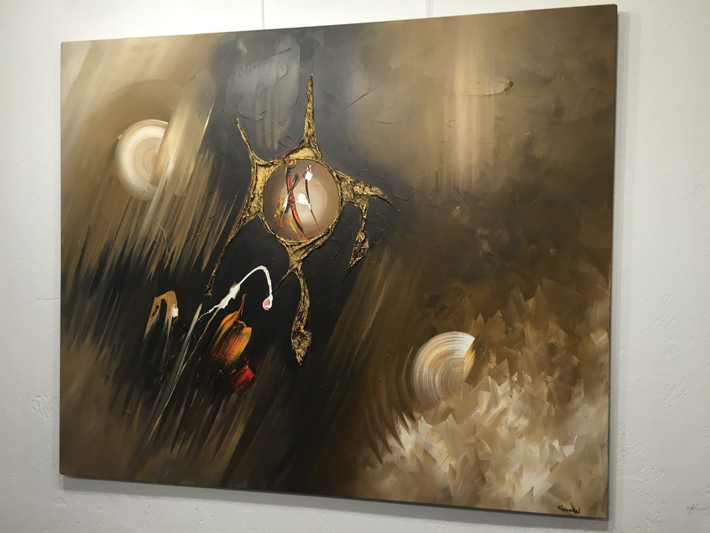 Gena Genadyj, gemengde technieken op doek kopen? Bied vanaf 1!