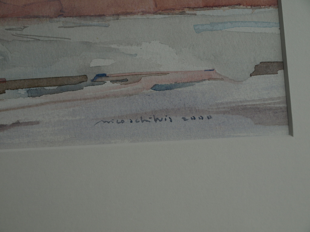 Nico Schelvis : Aquarel – Le mur / Maroc – gesigneerd & ingelijst - 2000 kopen? Bied vanaf 1!