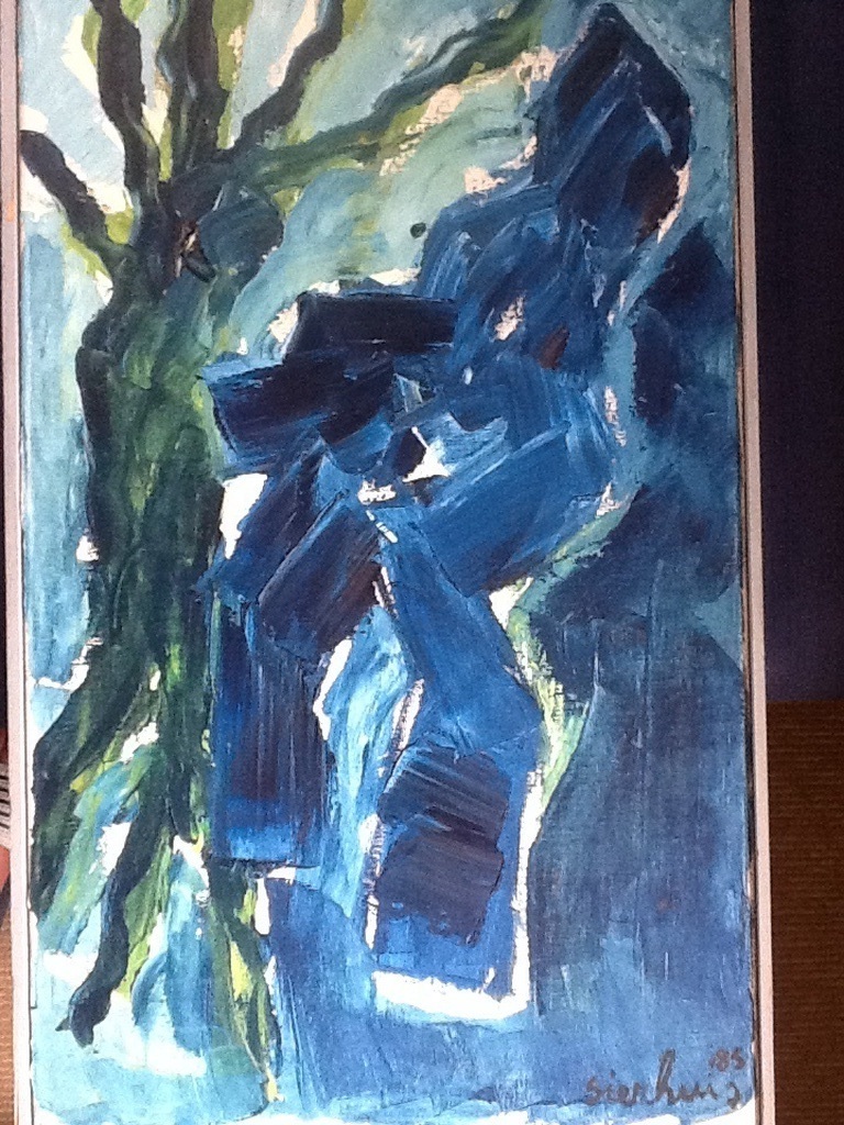 Jan Sierhuis, olieverf op doek, Nachtdier kopen? Bied vanaf 250!