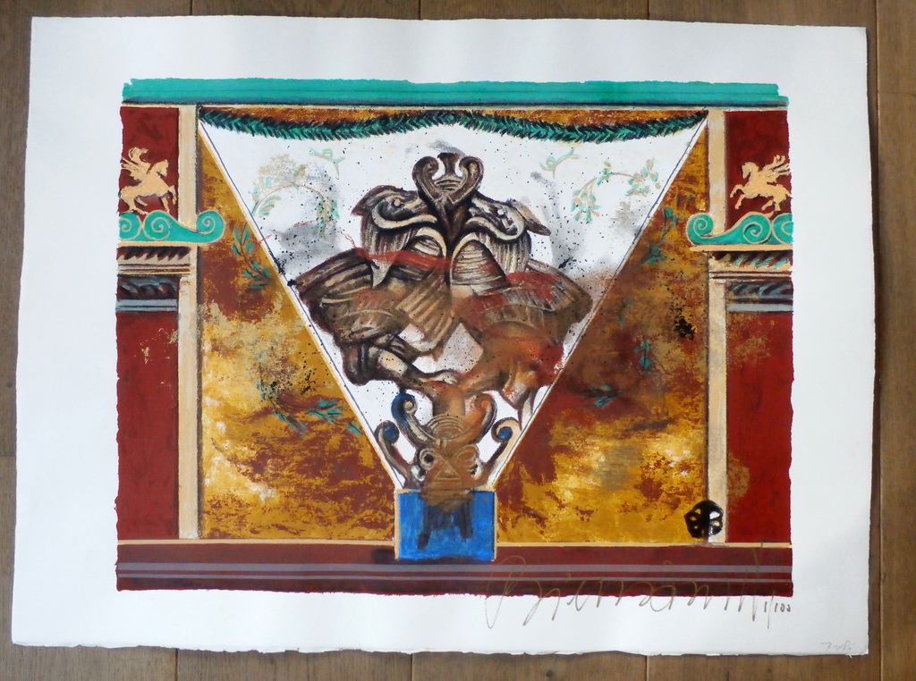 Gerti Bierenbroodspot - zeefdruk: zonder titel. kopen? Bied vanaf 75!