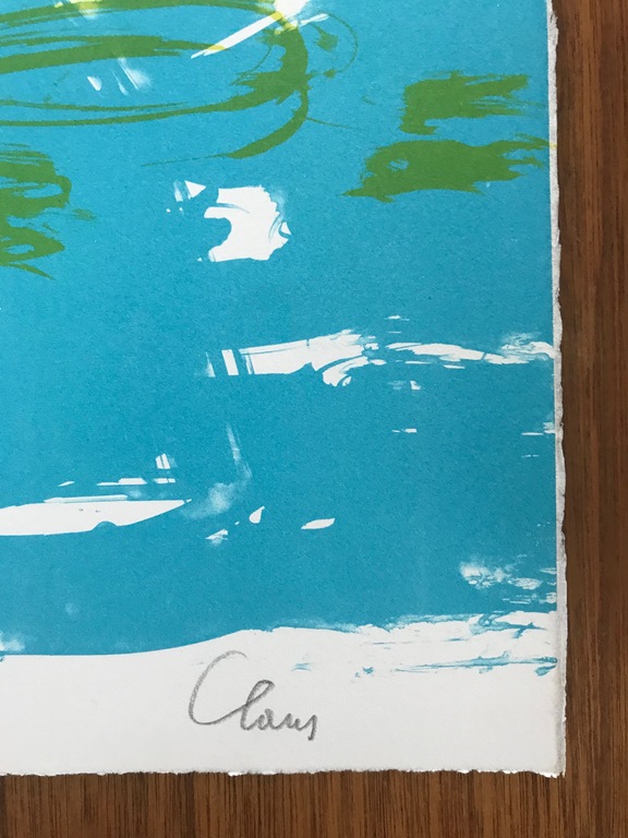 Hugo Claus - gesigneerde lithografie + gedicht - oplage 300 ex.- Lente 2 kopen? Bied vanaf 85!