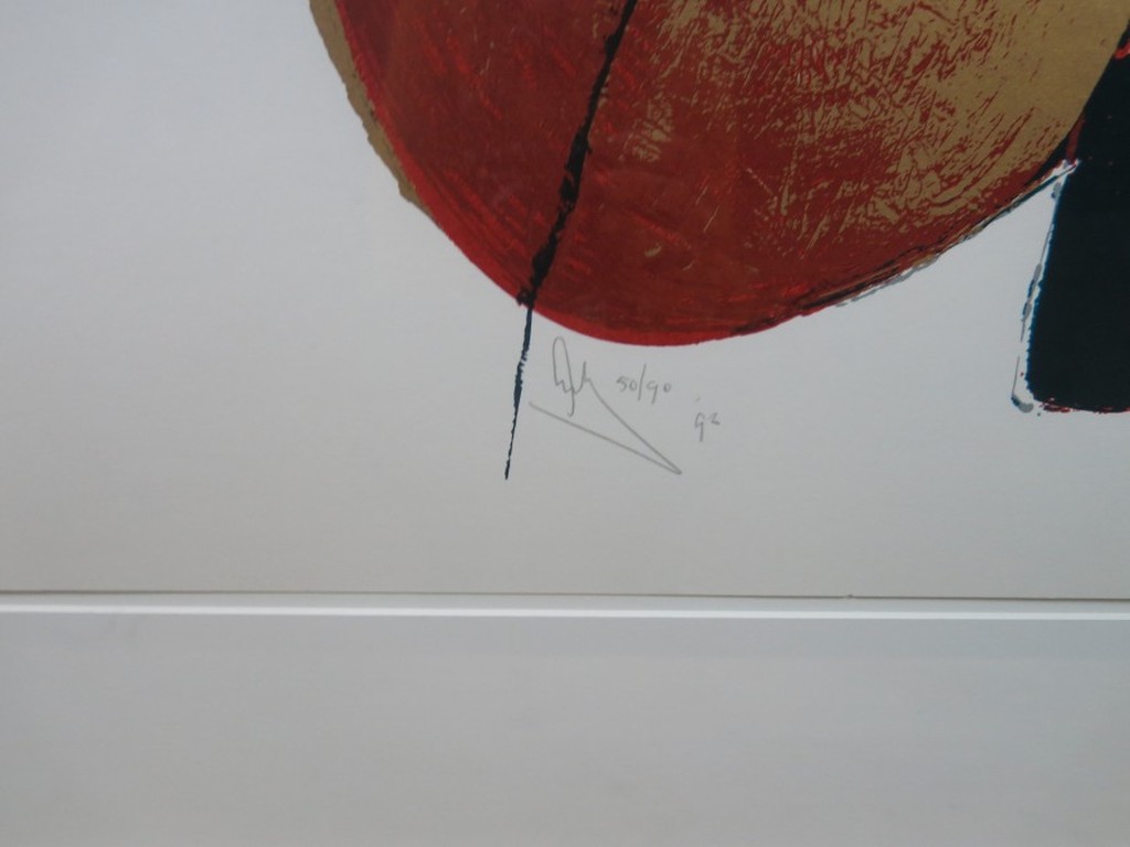 Arty Grimm: Zeefdruk, Abstract - Ingelijst kopen? Bied vanaf 60!