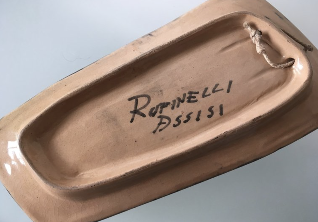 Franco Rufinelli - modernistische wand plaquette met vis decor-1960's -Italië kopen? Bied vanaf 9!