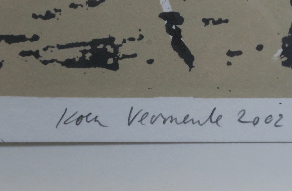 Koen Vermeule: Litho, Zonder titel (2) - Ingelijst kopen? Bied vanaf 80!