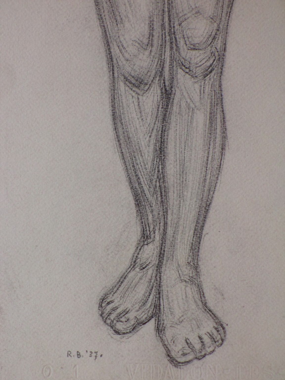 Rudolf Bremmer - Rudolf Bremmer, Staand naakt, Tekening '37 kopen? Bied vanaf 1!